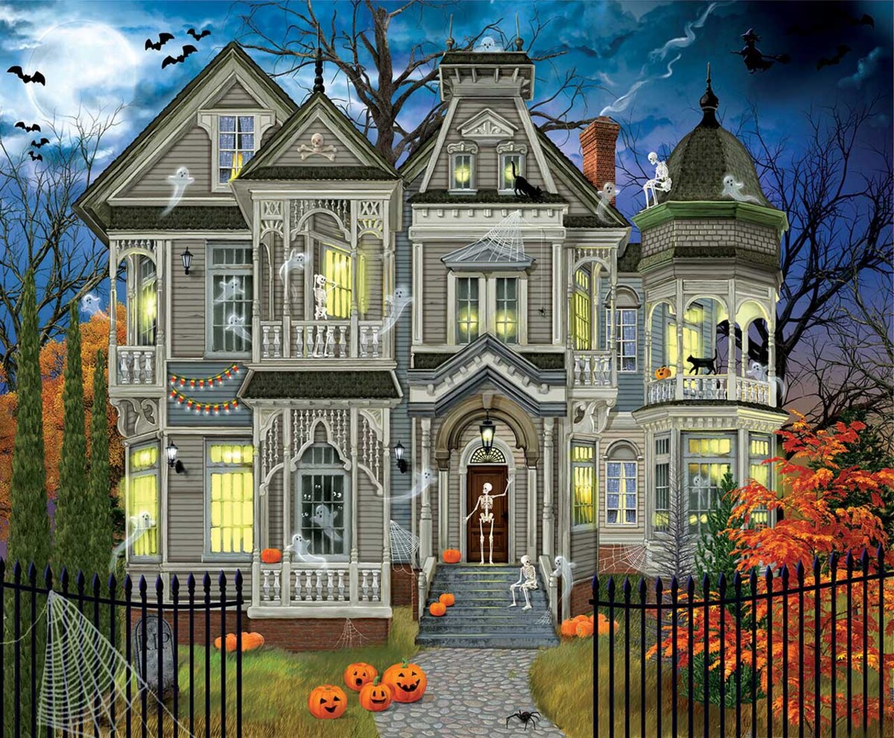 Sunsout Come on in 1000 pc  Halloween Jigsaw Puzzle 31445